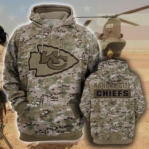 kansas city chiefs camo hoodie