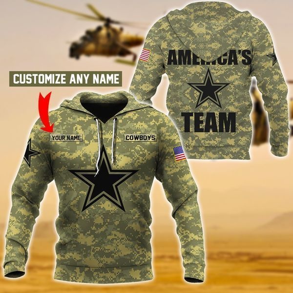 cowboys army hoodie