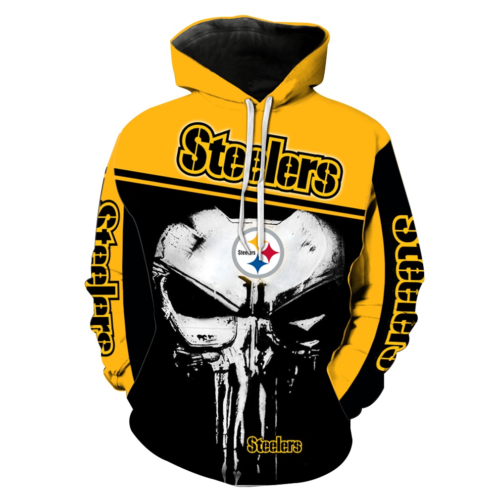 Pittsburgh Steelers Punisher Skull 