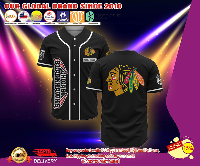 chicago blackhawks baseball jersey