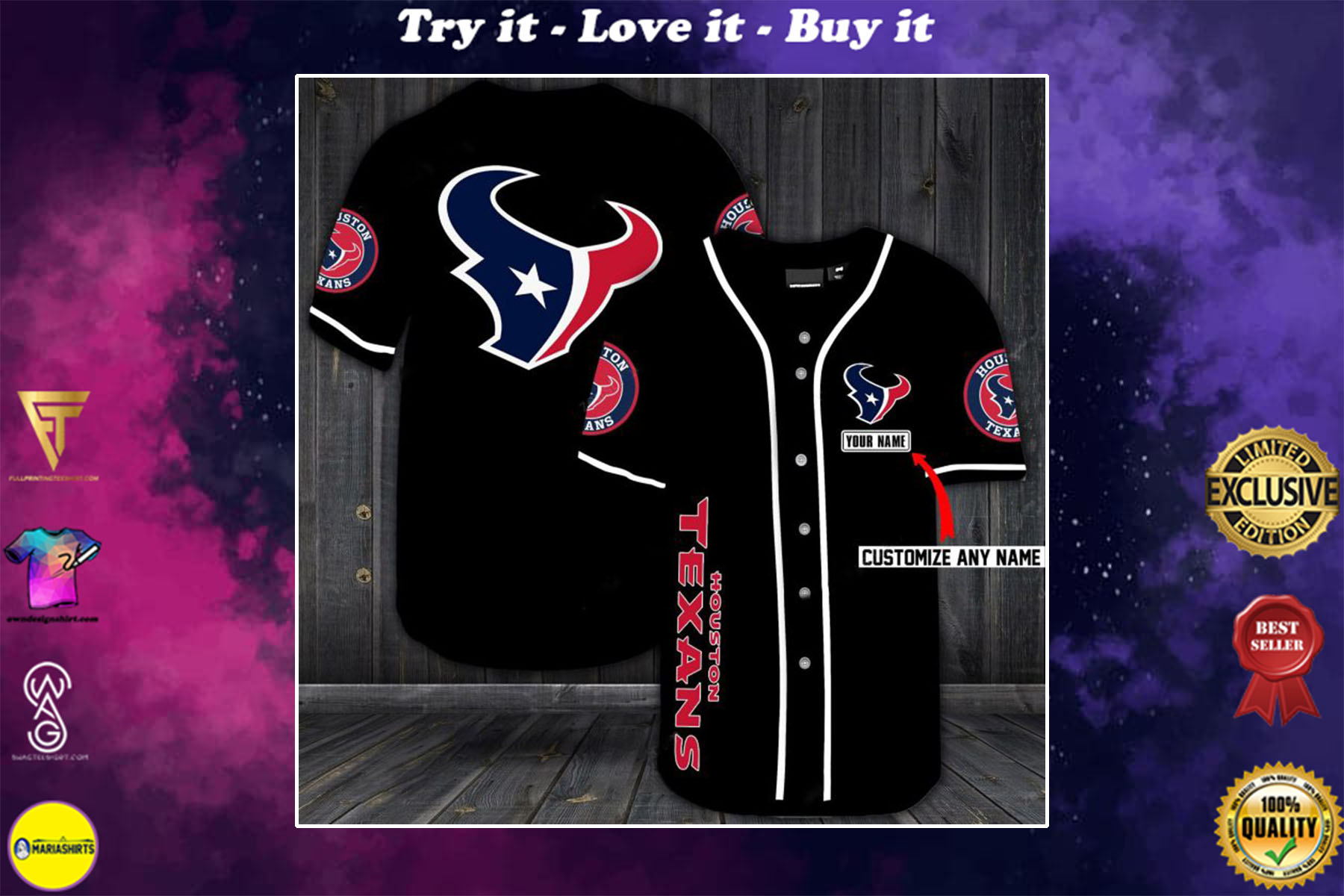 houston texans personalized jersey