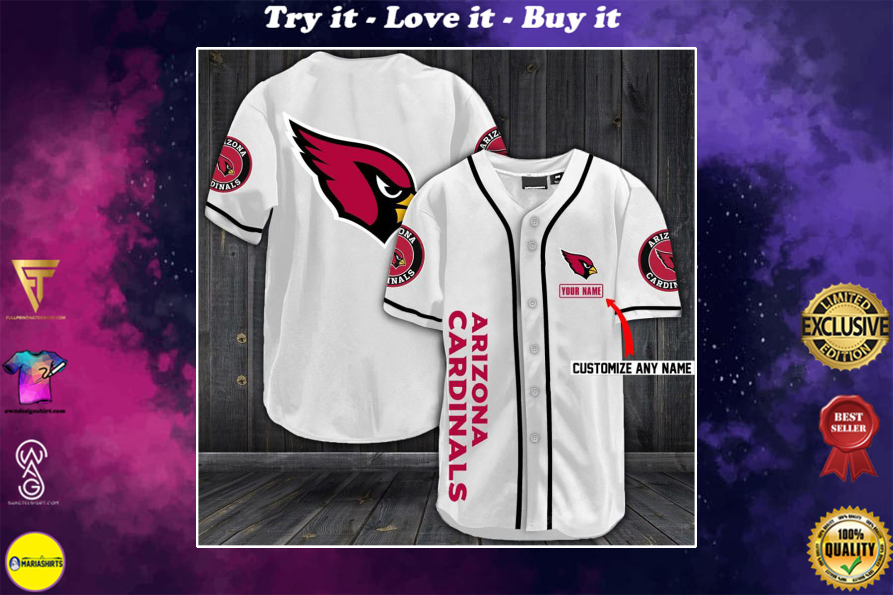 arizona cardinals personalized jersey