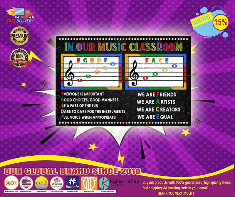 Music in our music classroom poster
