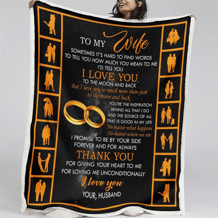 To my husband I didn't marry you so I could live with you quilt - BBS 1