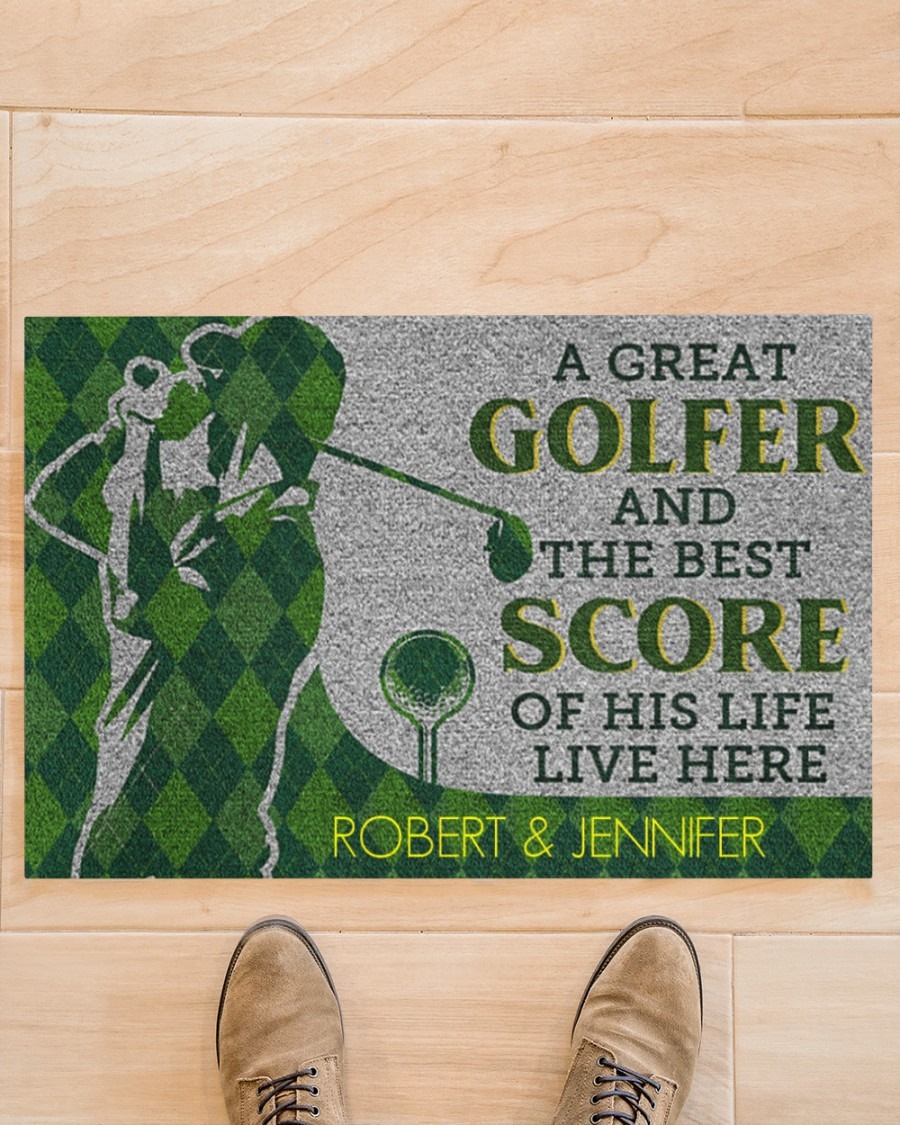 A great golfer and the best score of his life live here doormat - BBS 2