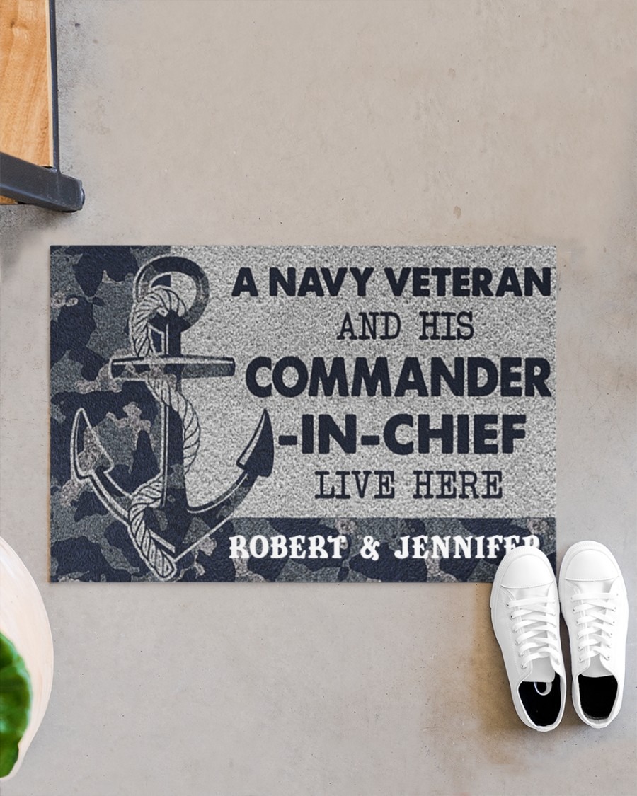 A navy veteran and his commander in chief live here doormat - BBS 1