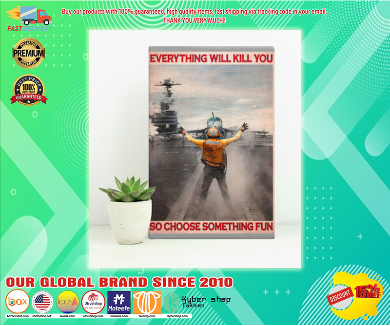 Aircraft Marshalling everything will kill you so choose something fun poster - BBS 2