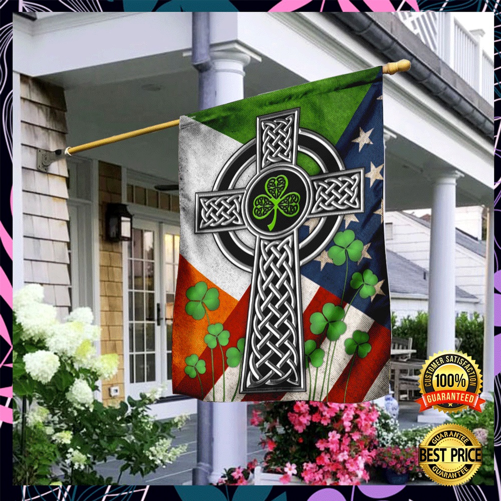 Irish Celtic Knot Cross Flag 1