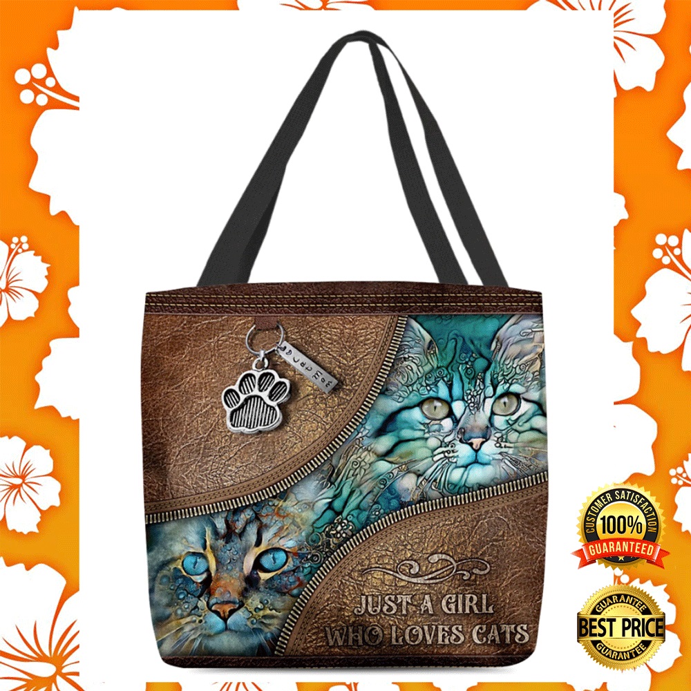 JUST A GIRL WHO LOVES CATS TOTE BAG 2