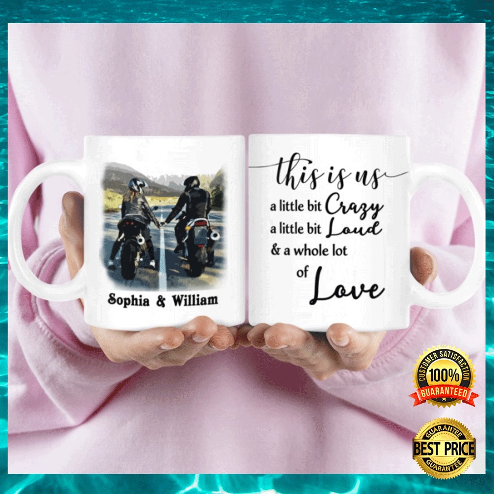 Personalized Motorcycling couple this is us mug1 1
