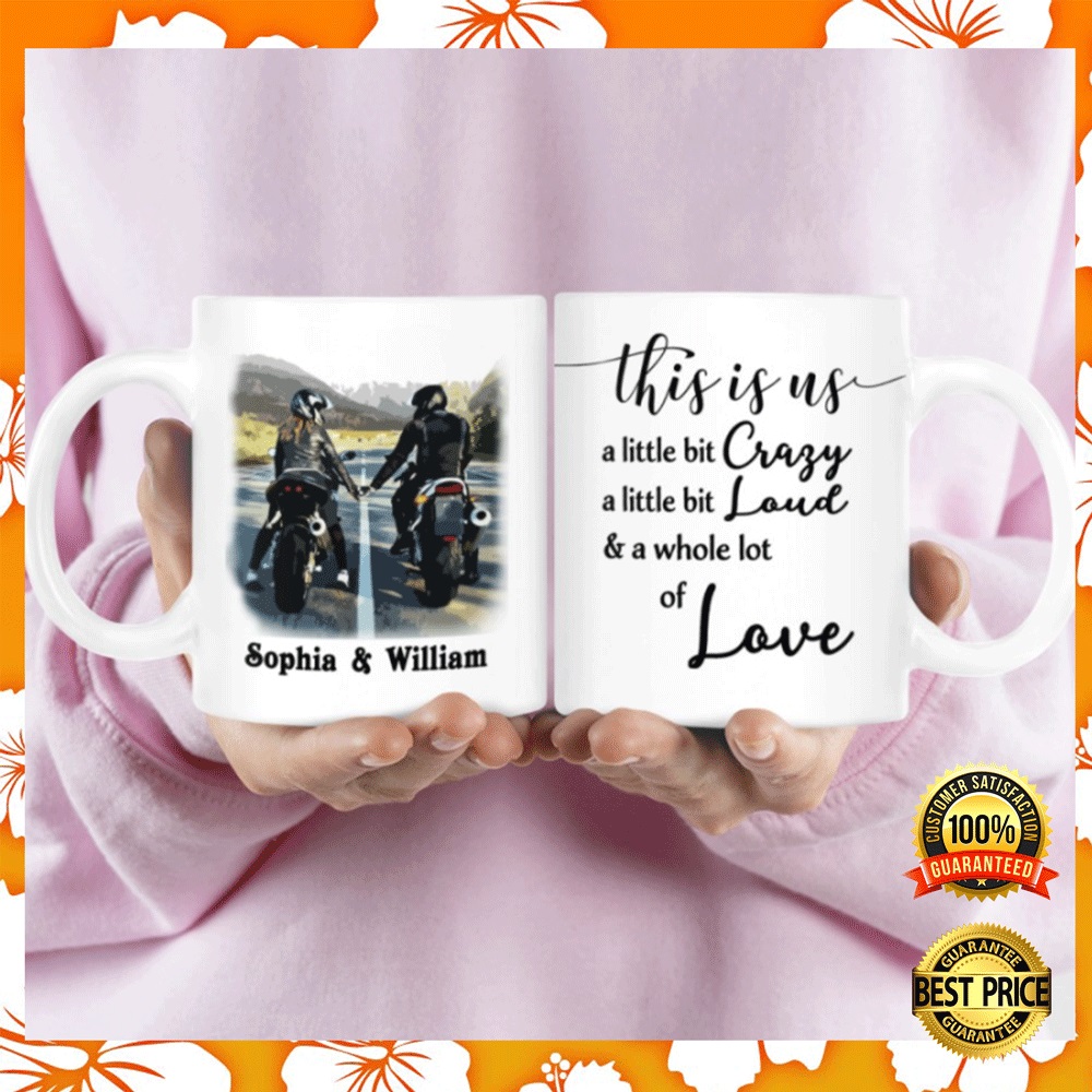 Personalized Motorcycling couple this is us mug2