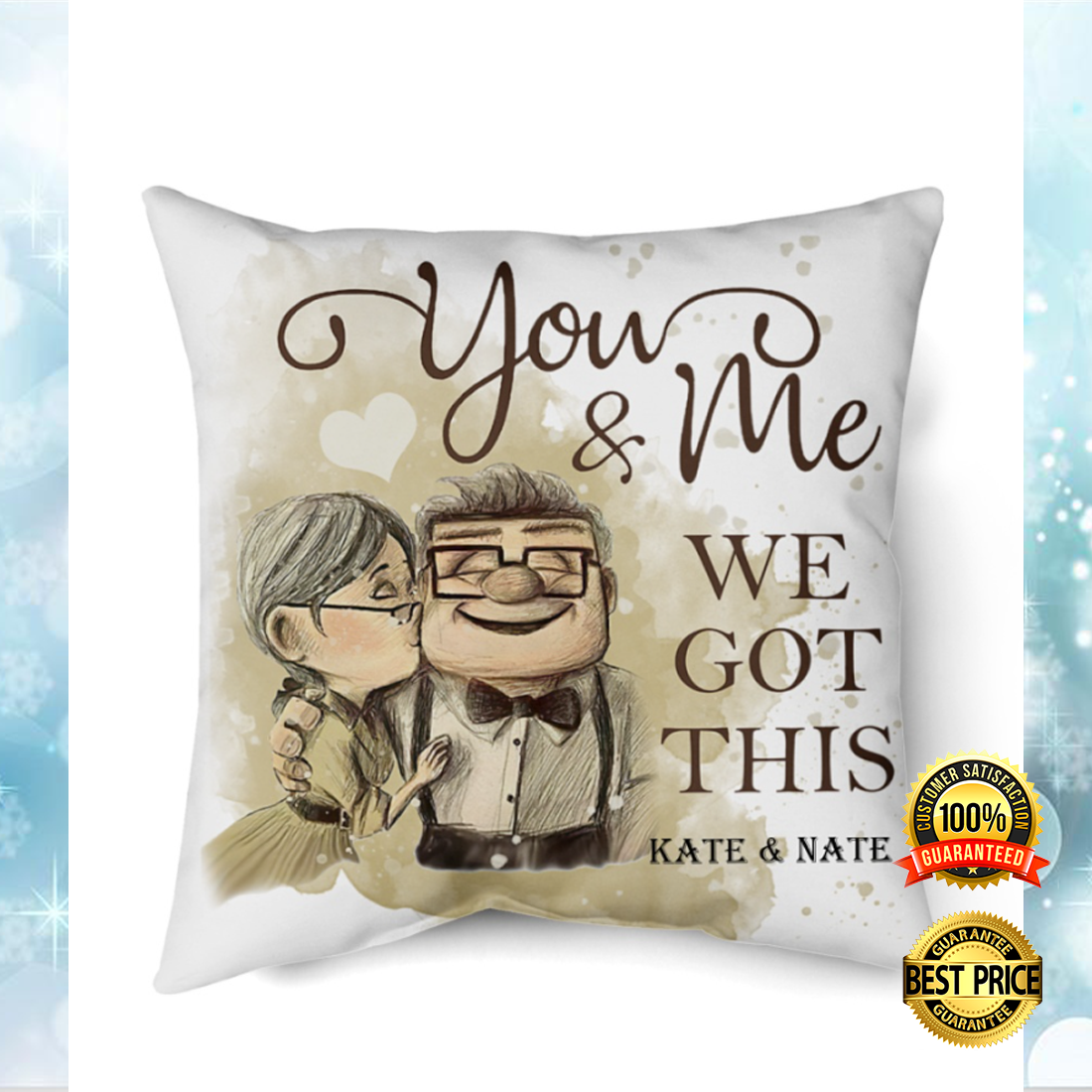 Personalized Up You And Me We Got This Pillow 4