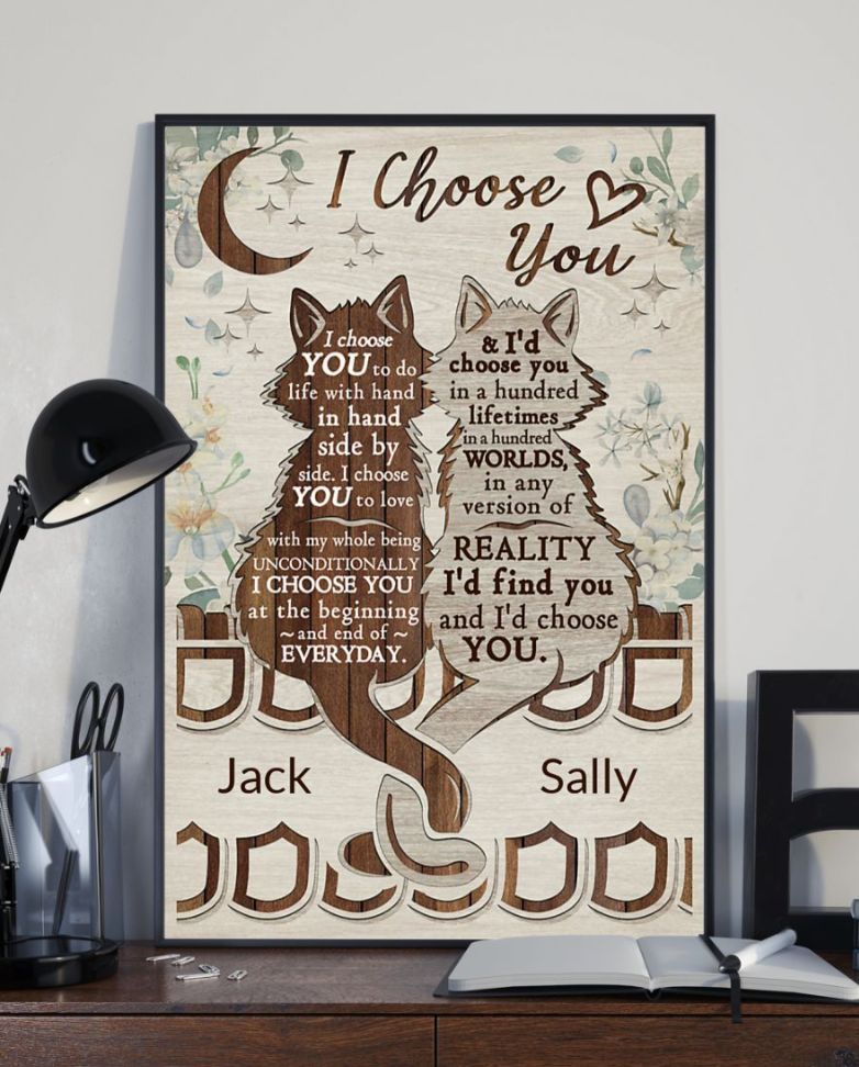Personalized Cat I Choose You Poster 6
