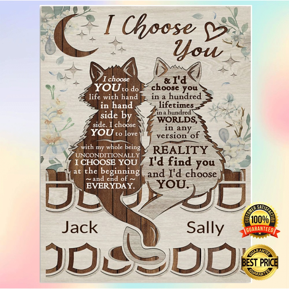 Personalized Cat I Choose You Poster 4