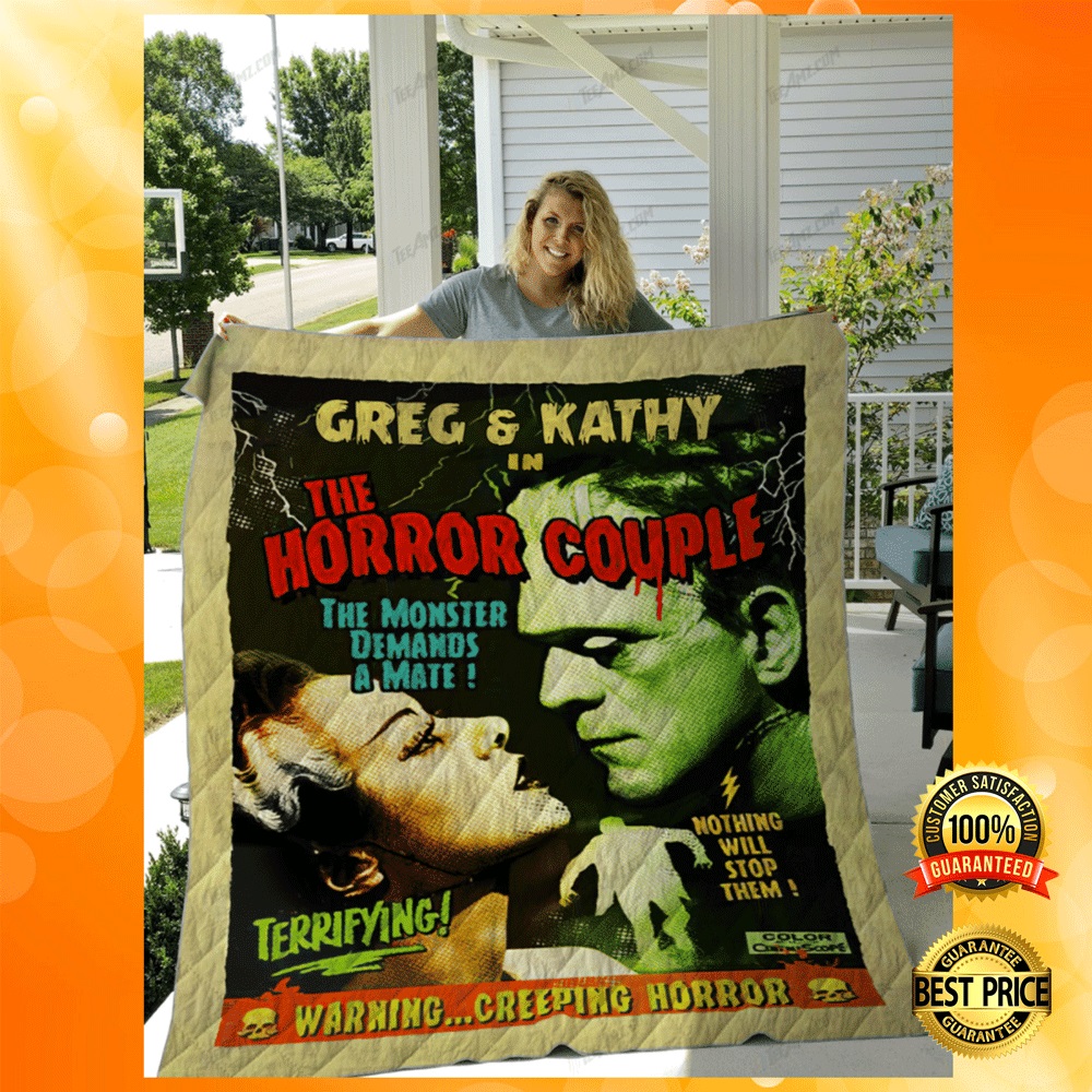Personalized The Horror Couple The Monster Demands A Mate Blanket 2