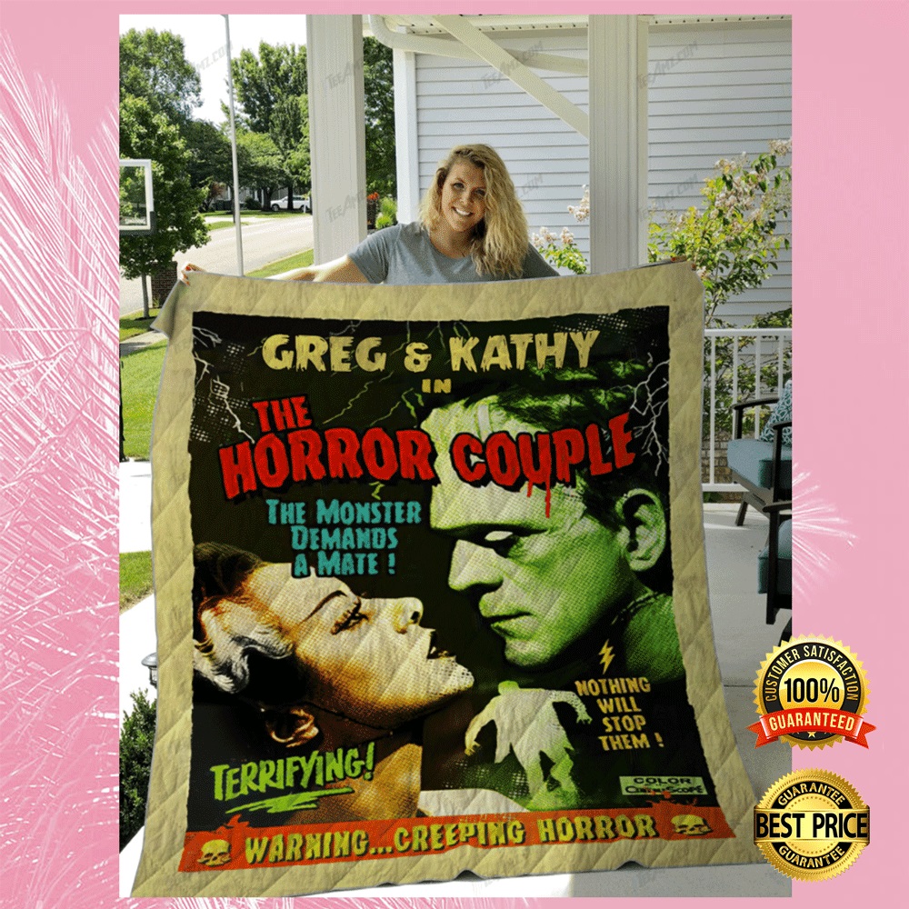 Personalized The Horror Couple The Monster Demands A Mate Blanket 1
