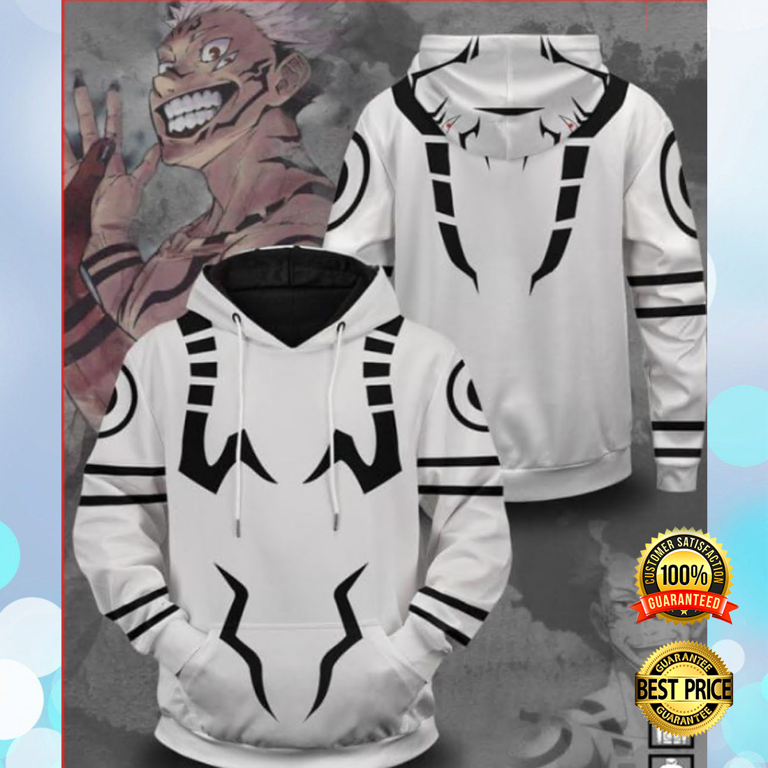 SUKUNA ALL OVER PRINTED 3D HOODIE 4