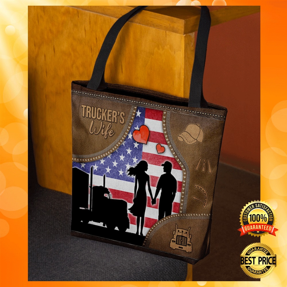Truckers wife tote bag1