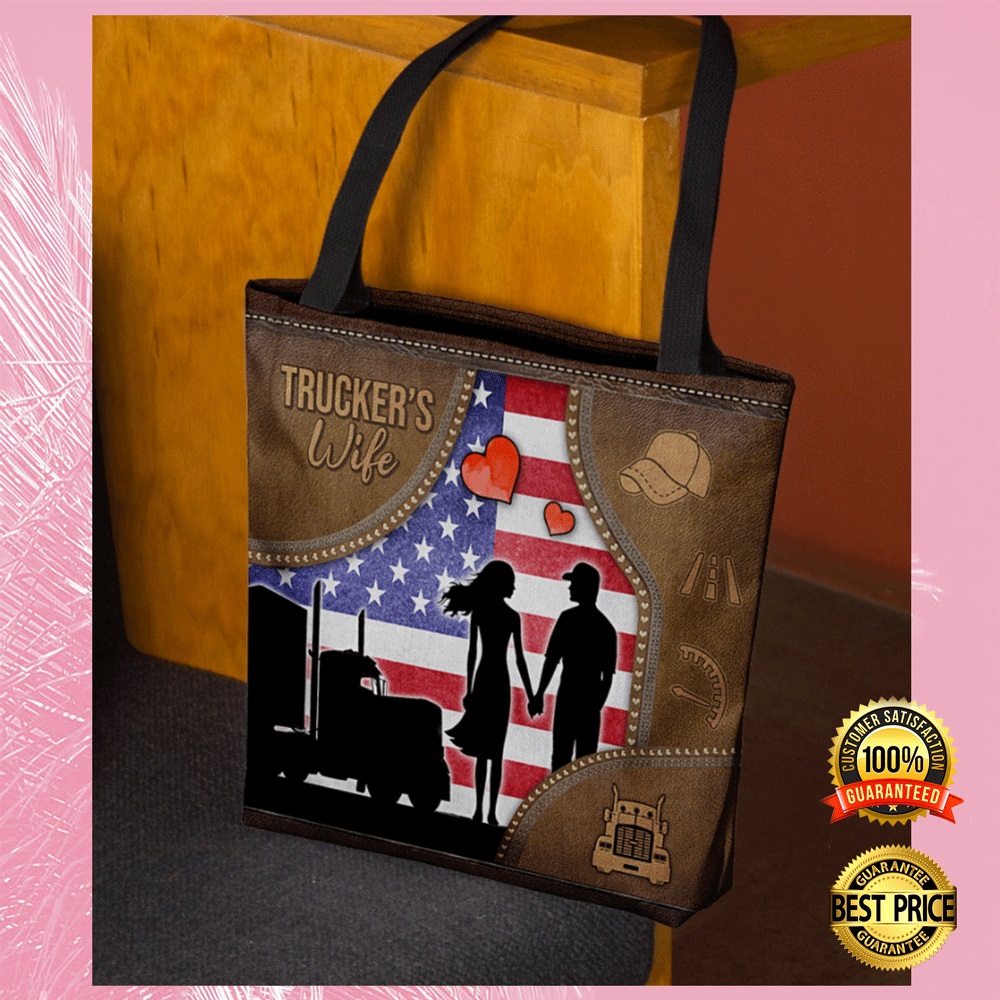 Truckers wife tote bag2