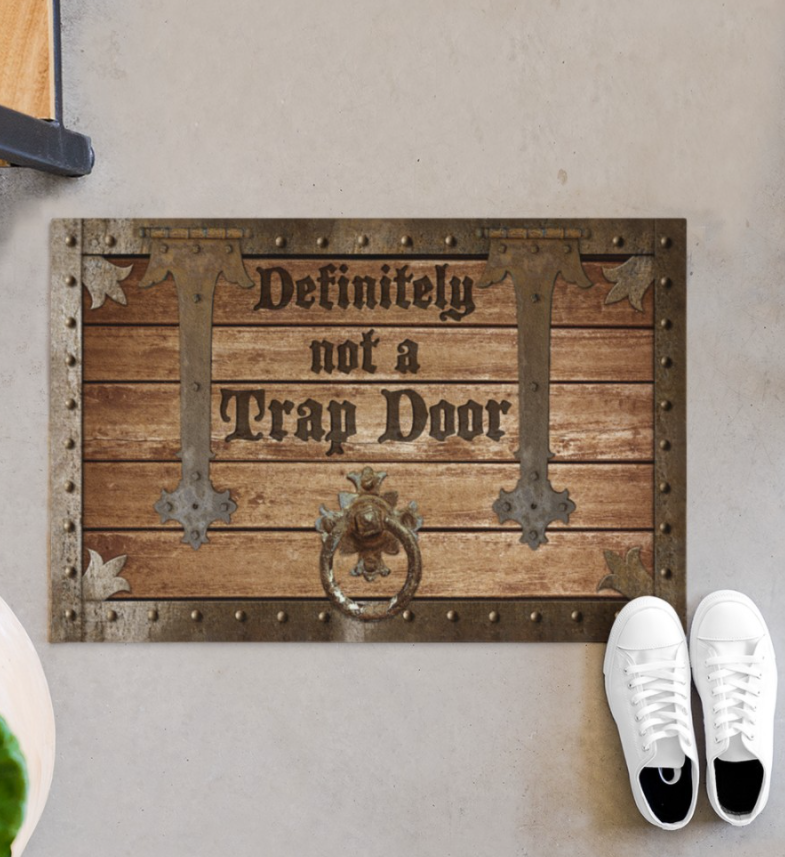 Definitely Not A Trap Door Doormat 4