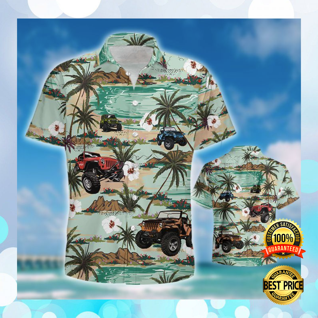 Jeep Car Hawaiian Shirt 3