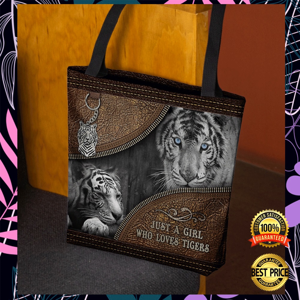Just a girl who loves tigers tote bag2