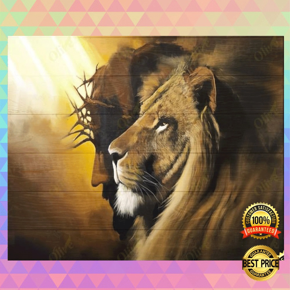 Lion And Jesus Canvas 1