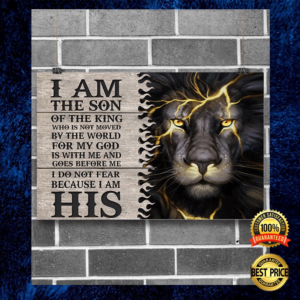 LION I AM THE SON OF THE KING POSTER 5