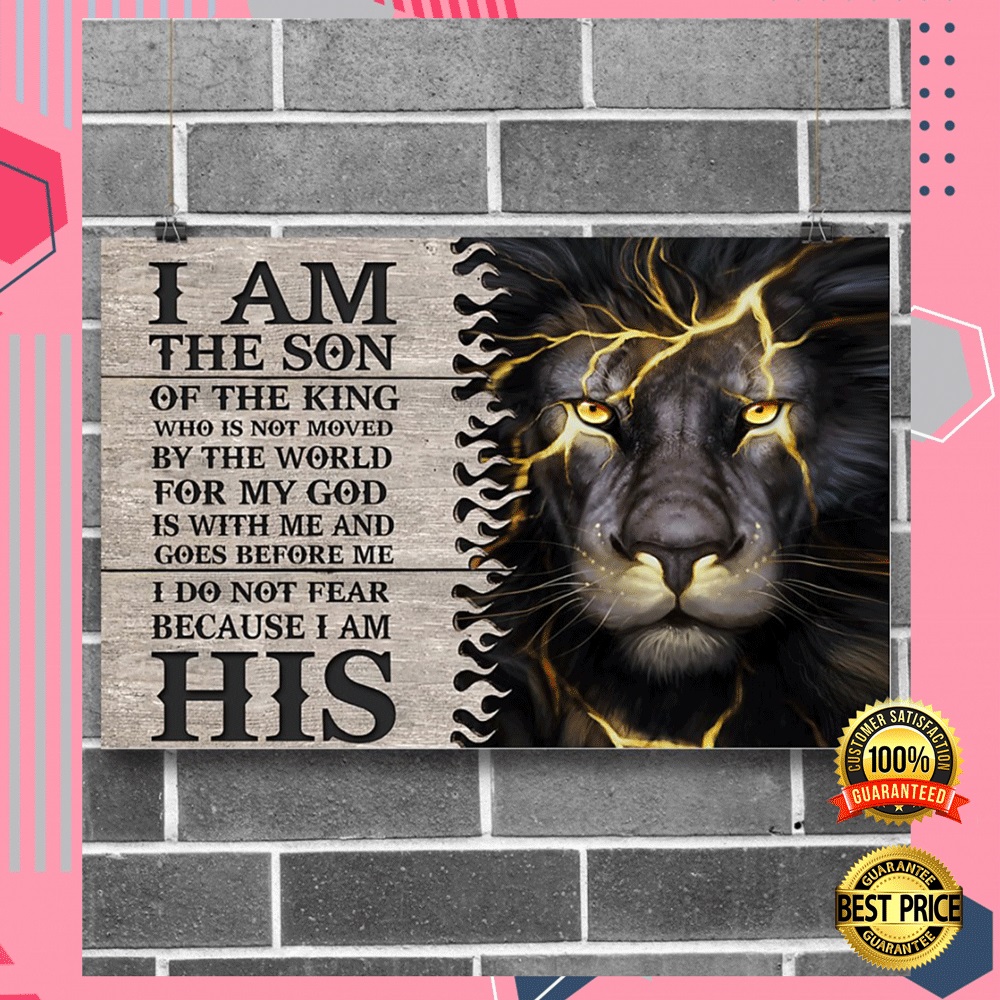 LION I AM THE SON OF THE KING POSTER 6