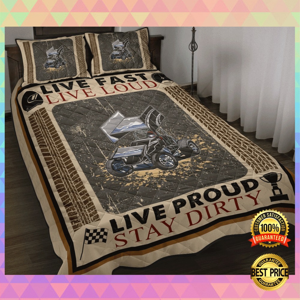 Live fast live loud live proud stay dirty bedding set2