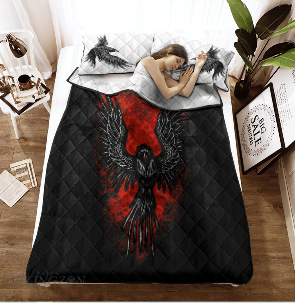 Raven viking bedding set 1