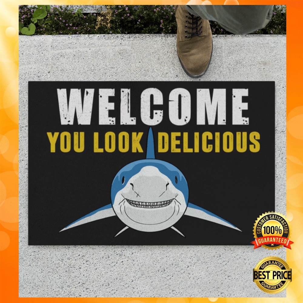Shark welcome you look delicious doormat1