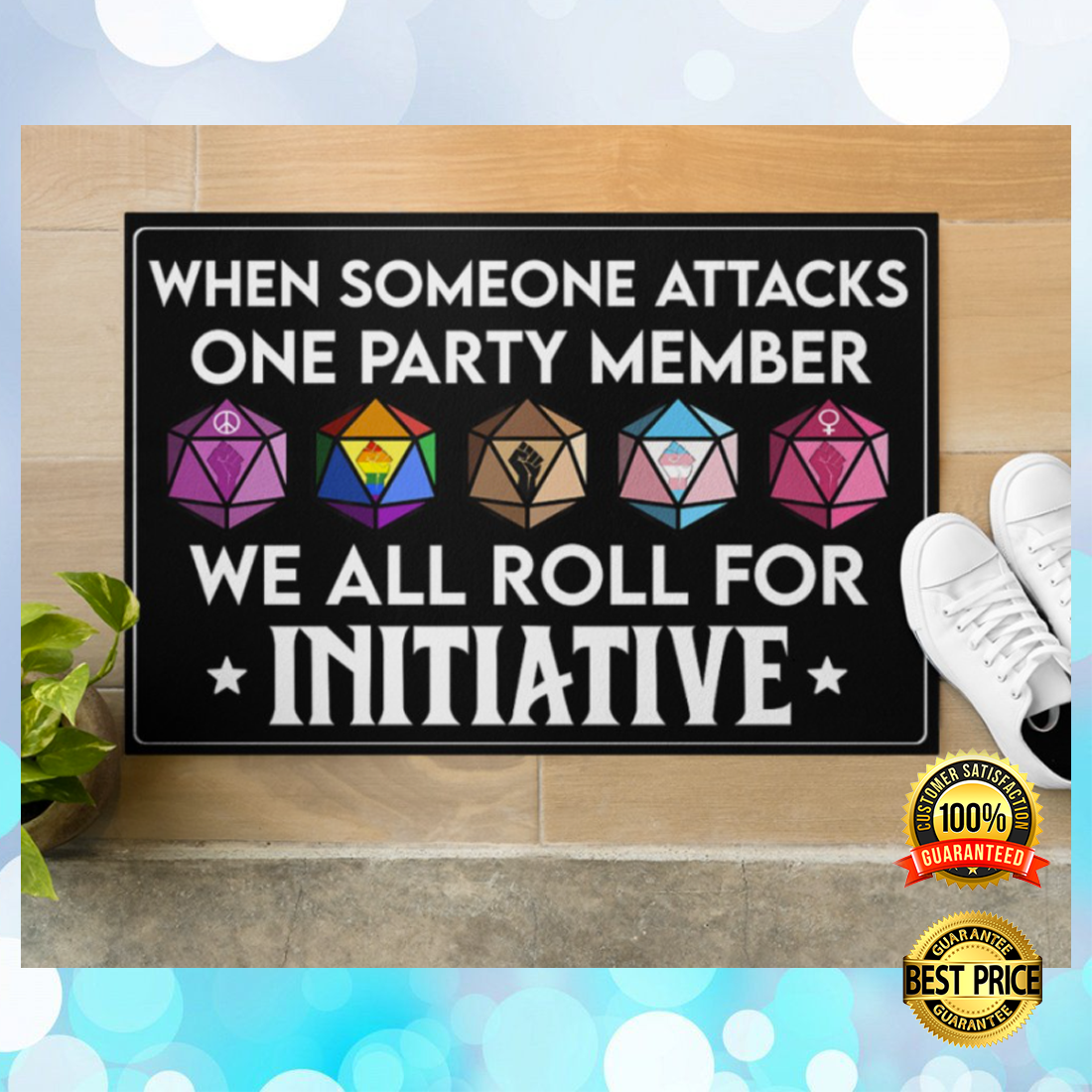 When someone attacks one party member we all roll for initiative doormat 2
