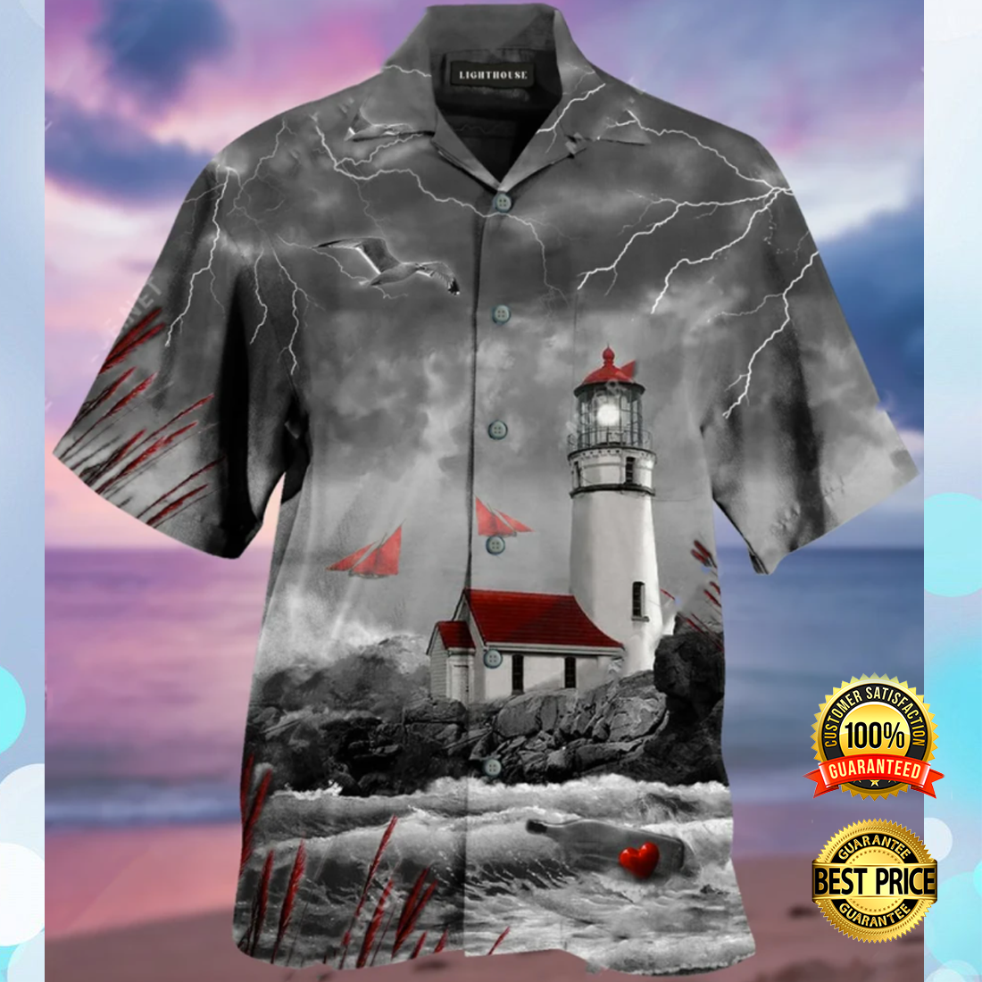 Lighthouse hawaiian shirt 4