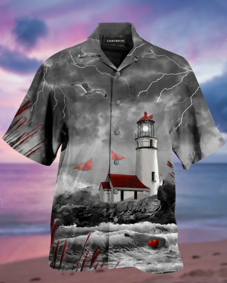 Lighthouse hawaiian shirt