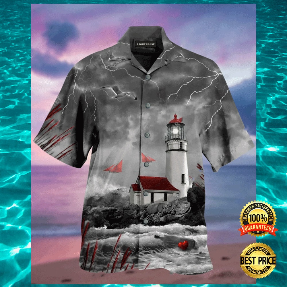 Lighthouse hawaiian shirt1